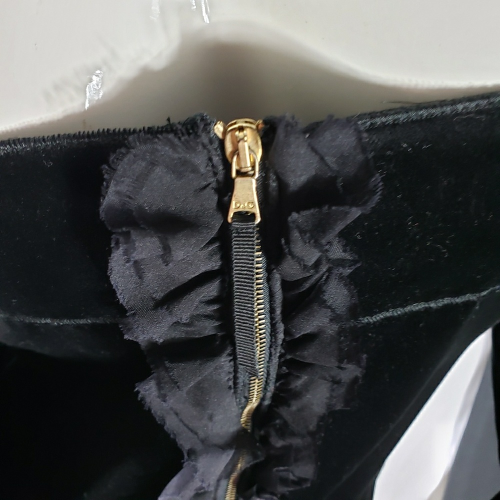 Women's Dolce Gabbana Black Velvet Dress 🖤 - Picture 7 of 8